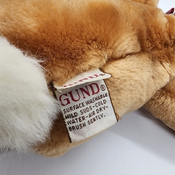 GUND Vintage Clover the Brown Bunny rabbit long snoopy face plush stuffed animal - Picture 12 of 14